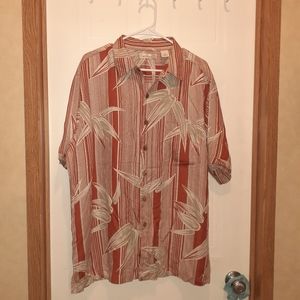Caribbean short sleeved button down Hawaiian shirt